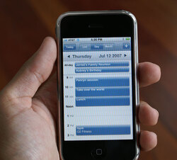 iPhone calendar
